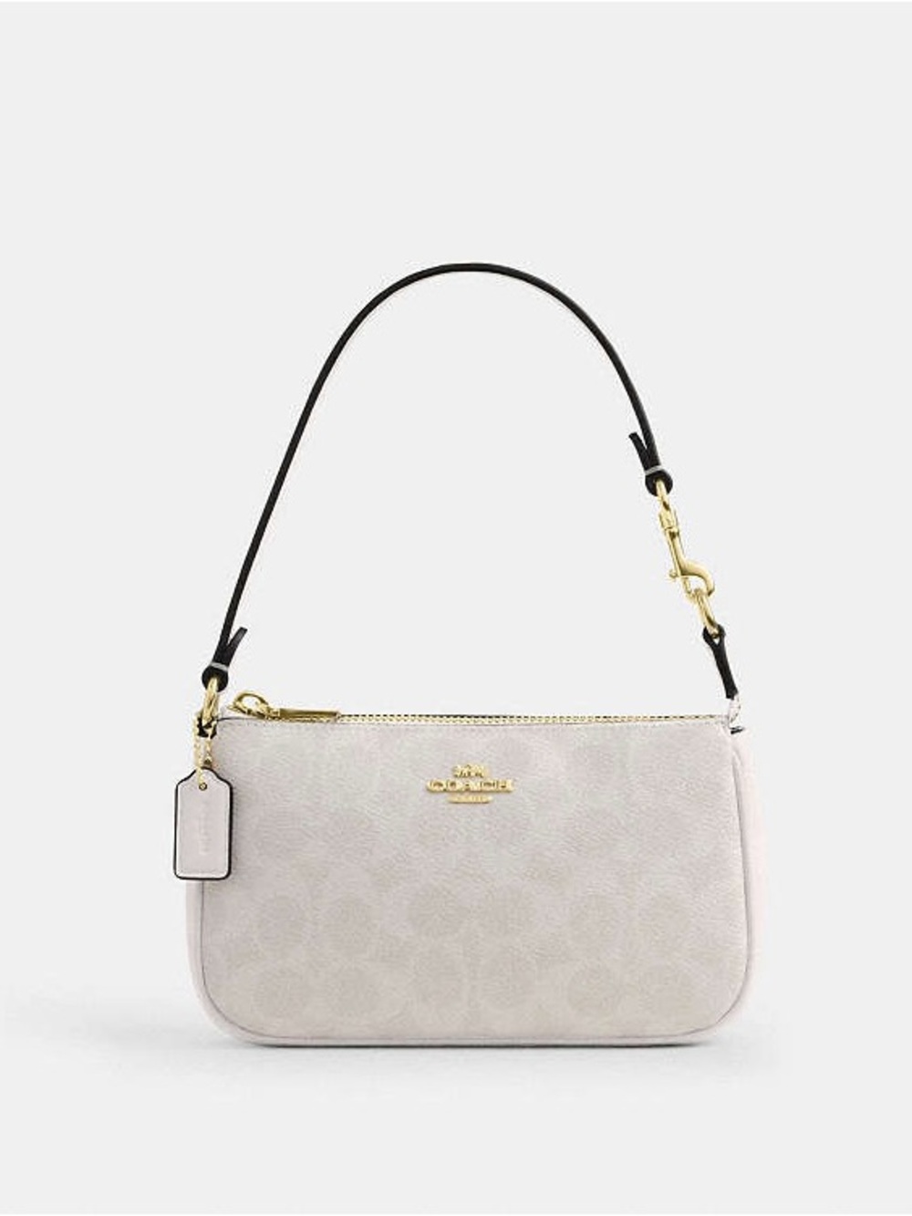 Coach Cream Signature Mini Shoulder Bag with Gold Hardware Nolita 19 - Picture 14 of 14